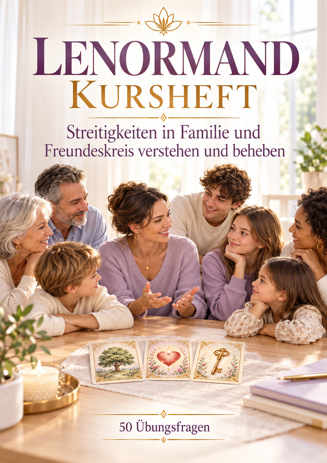 Lenormand Übungsheft Streit in der Familie und Freundeskreis verstehen und beheben